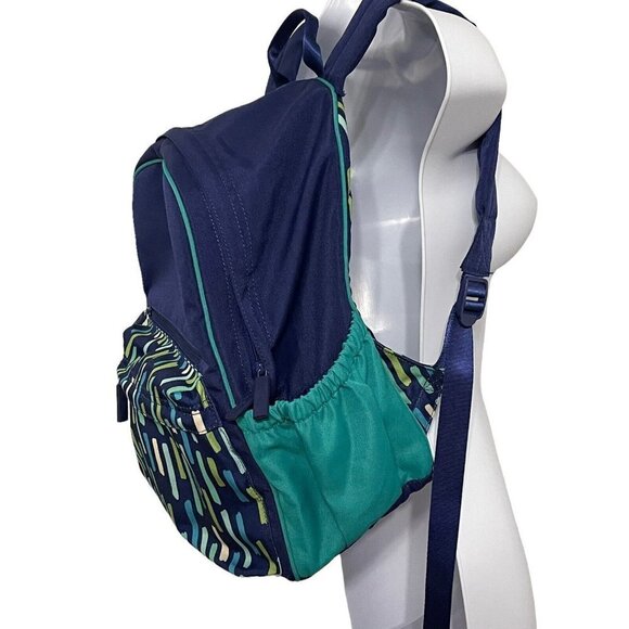 VERA BRADLEY Katalina Showers Backpack In Blue/Green - Picture 8 of 11